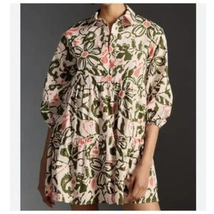 NWT Anthropologie Maeve Long Sleeve Teeshirt Dress Tunic Women's size XL